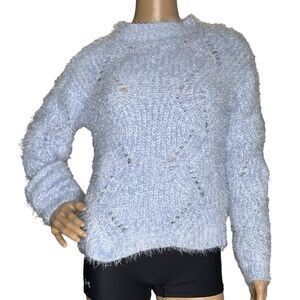 Freshman fuzzy blue sweater, NWT, medium